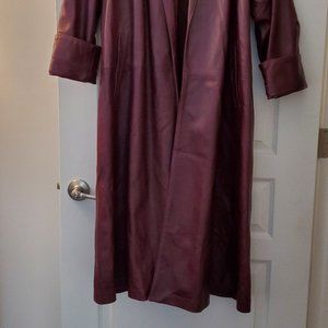 Womens ARROW Vintage  Ankle length Leather Wrap coat